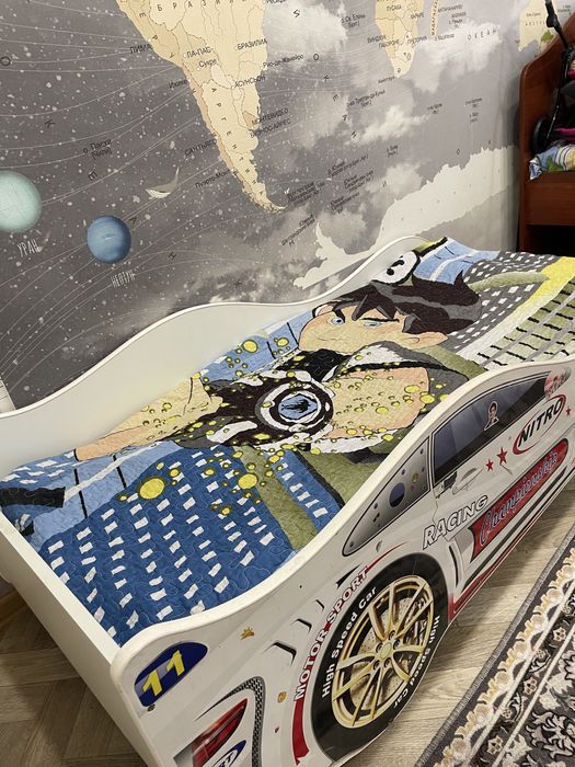 Кровать детская машинка