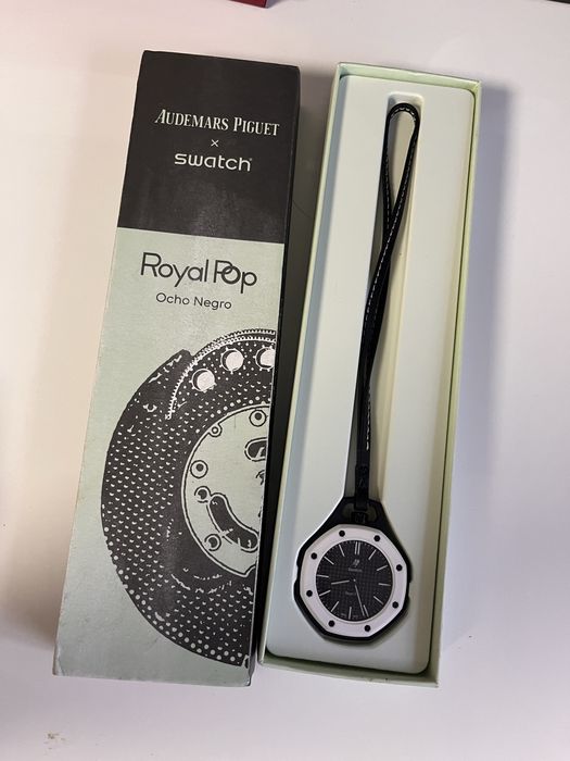 Ceas AP x Swatch Royal Pop Ocho Negro