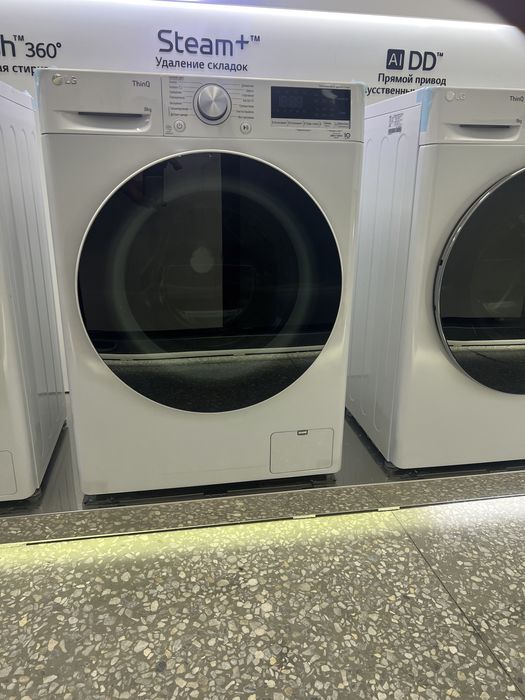 Стиральный машина LG 8 кг F2V5PSOW 2025 Full