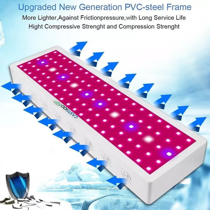 2 бр. LED grow light 1000w full spectrum phyto lamp