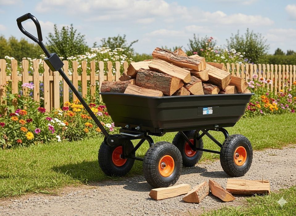 Carucior de gradina basculabil 75kg geko