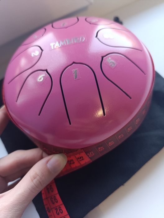 Новогодняя скидка!Ручной барабан глюкофон,hand pan , жёлтый и розовый