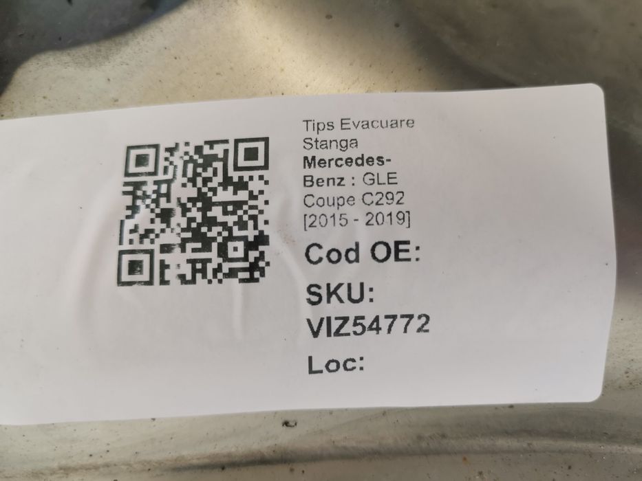 Tips Evacuare Stanga AMG Mercedes-Benz  GLE Coupe C292 2015 2016 2017
