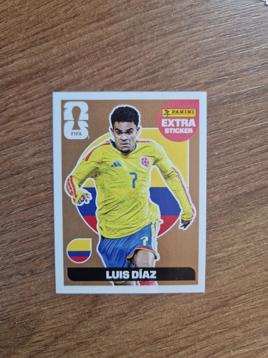 Extra sticker Luis Diaz varianta bronz