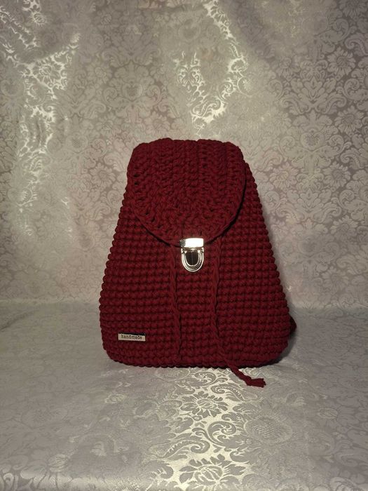 Rucsac croșetat din 100% bumbac