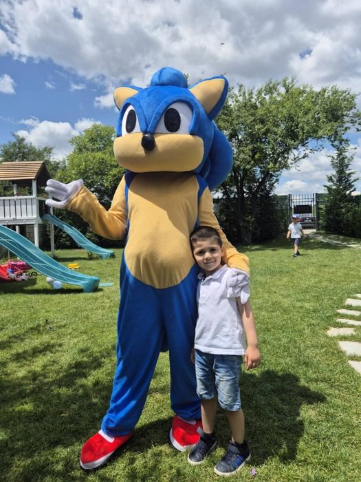Аниматор Соник костюм-маскот