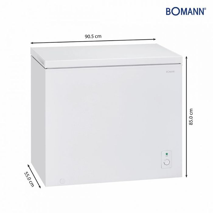Нов хоризонтален фризер 202L Бял Bomann GT 7338 Бял