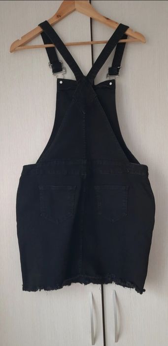 Fusta salopeta scurta denim