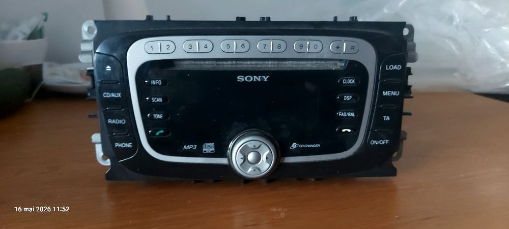 Radio CD mp3 cu magazie 6 discuri Sony aplicabil Ford Mondeo S-max Focus