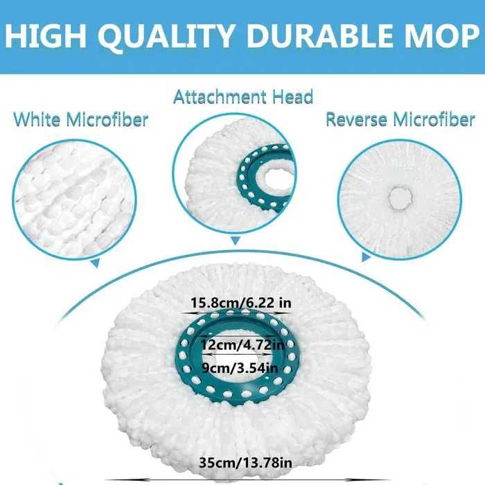 6 rezerve mop rotativ Leifheit