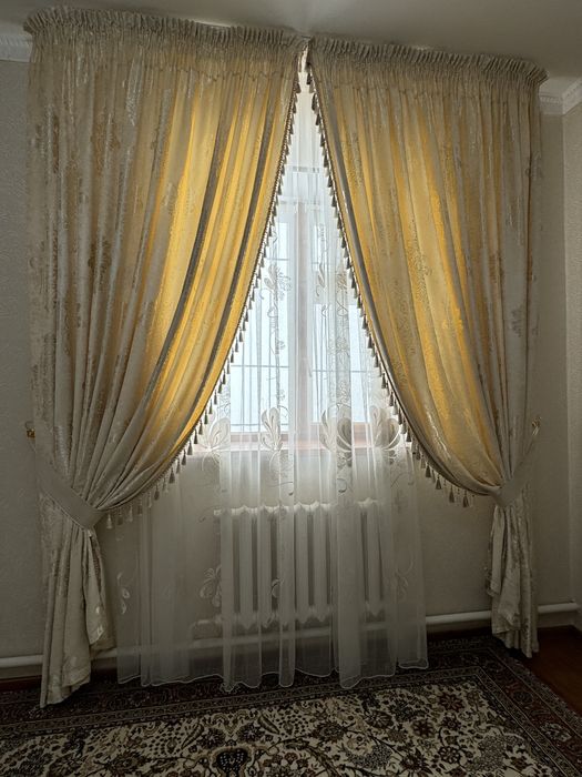 Комплект штор с тюлью
