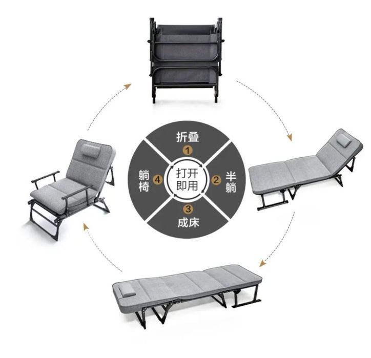 Кресло и раскладушка. 2×1 кровать