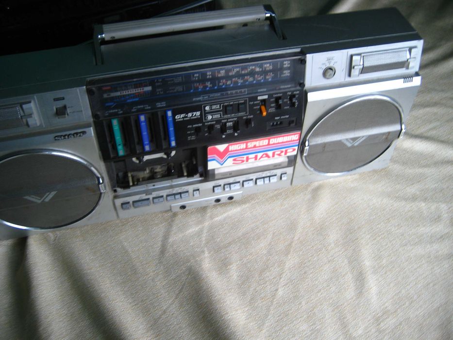 Sharp Радиола  575 ZB 2-ве кассеты прошлого века Рабочий Отличный звук