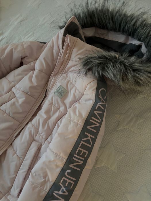 Haină CK roz si gri - 2 / 3 ani