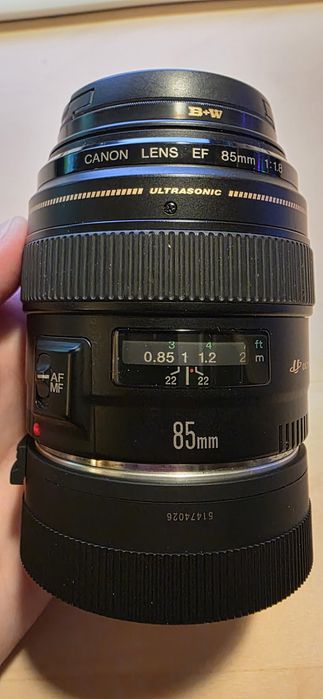 Obiectiv Canon EF 85mm f/1.8 USM pentru Canon EF