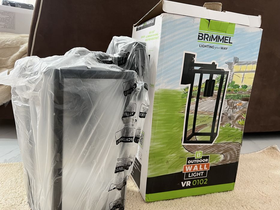 Нова Brimmel Outdoor Wall Light VR‑0102 – външна стенна лампа