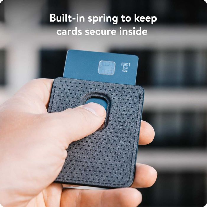 Mous MagSafe магнитен портфейл за мобилен телефон, MagSafe– черна кожа