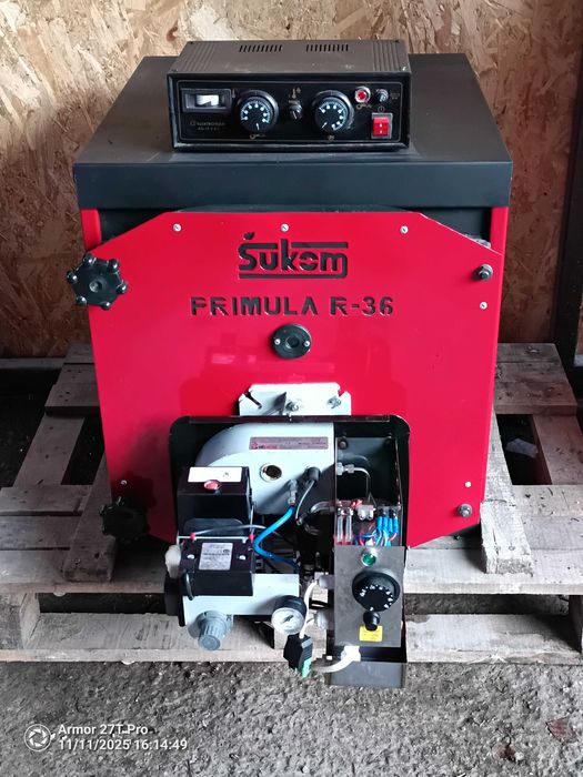 centrala termica cu arzator automat de ulei uzat de 25-34 Kw