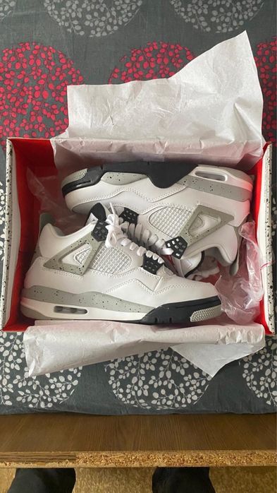 Jordan 4 white cement