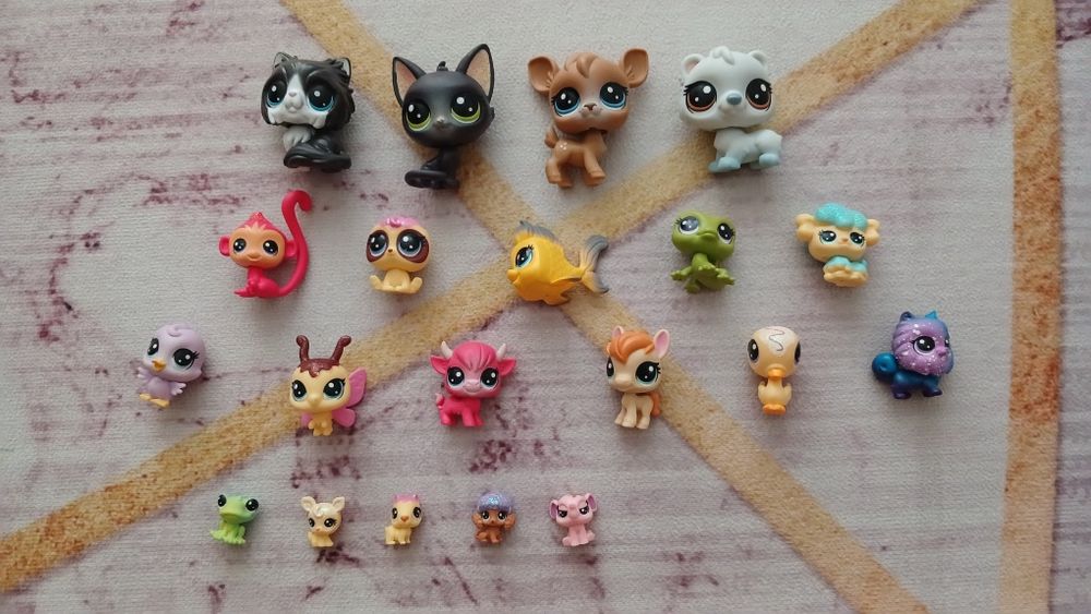 олдовские фигурки petshop