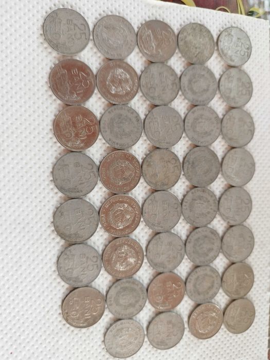 Monede 25 bani 1966-1982