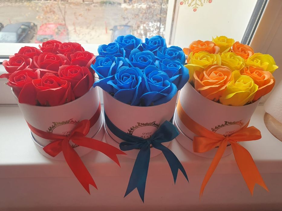 Trandafiri sapun 9 bucati