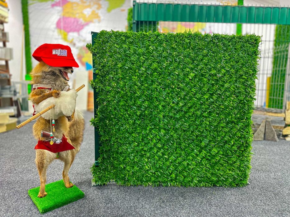 Мрежа с декорация - Green Grass - много високо качество, с UV защита