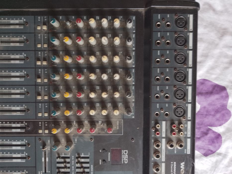 Mixer kronus pro 6500 6 channel powered mixer
