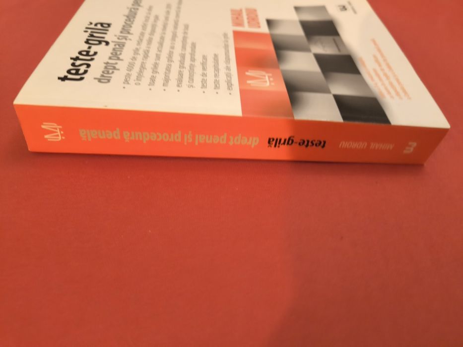Carte Teste-Grila, Drept Penal Mihail Udrouiu Ed 10| Stare Impecabila