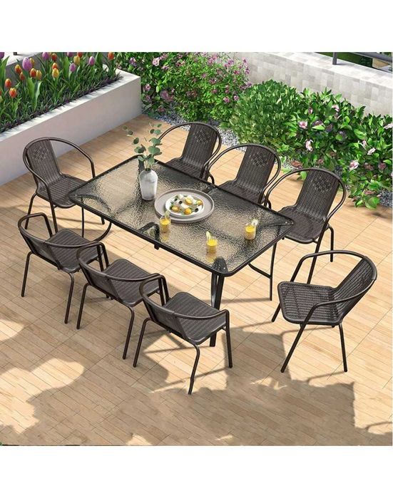 Градински сет от 8 стола и маса