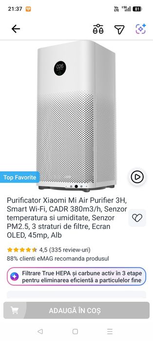 Purificator aer pentru casa