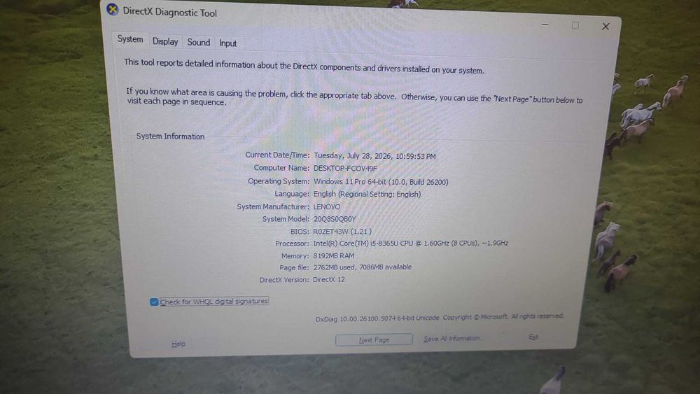 Laptop Lenovo L580 business – cu i5-8265u , 8 gb ram , tastatura luminata