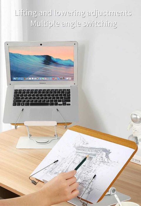 Подставка для книг для чтения, вращающаяся на 360° подставка для книг