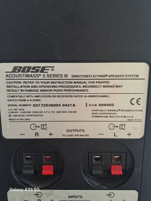 Bose® Acoustimass® 5 Series III