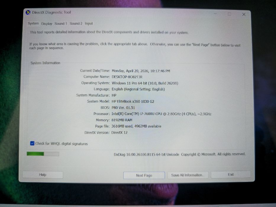 EliteBook Touchscreen
