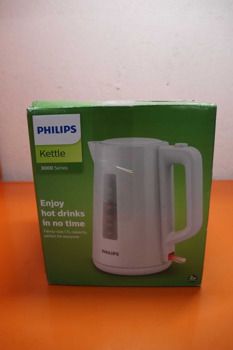 Електрическа кана Philips - HD9318/00, 2200W, 1.7 l, бяла