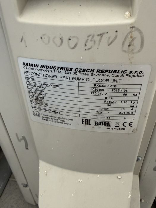 Aer conditionat Daikin 12000btu