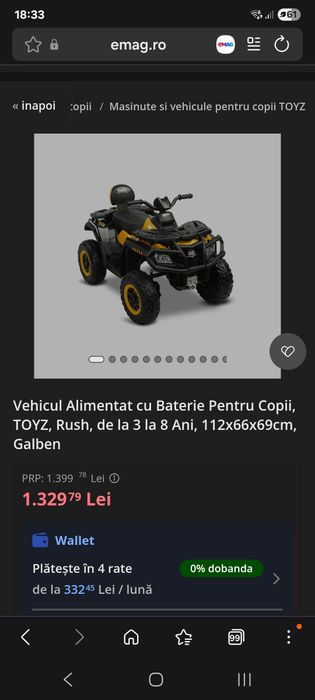 ATV electric copii