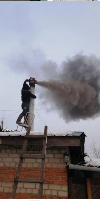 Чистка дымоходов и котлов