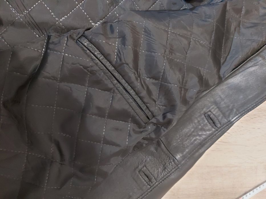 Geaca din piele naturală de bărbați, 4XL