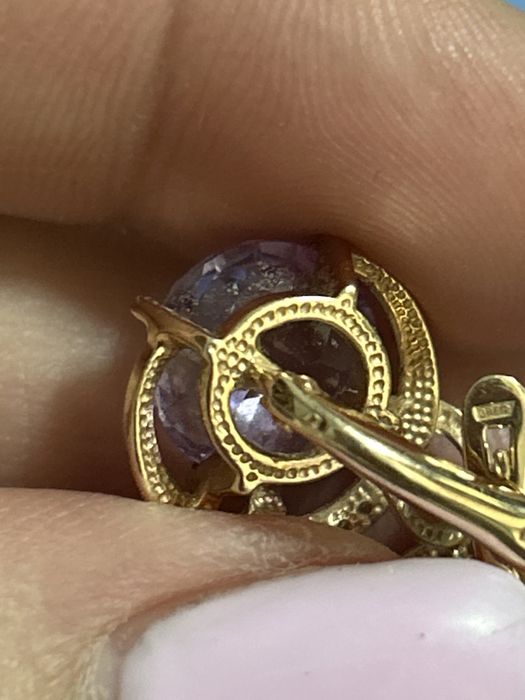 Серьги золотые 585