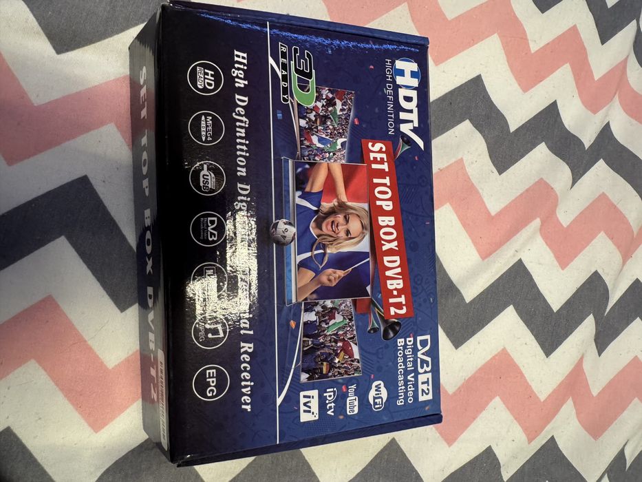 Тунер за HD DVB-T2 За Безплатна ефирна телевизия 6 канала