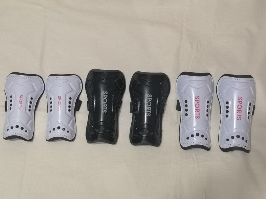 Футбольные щитки, гетры, напульсники