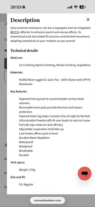 Pantaloni Arcteryx 100% Originali !!!