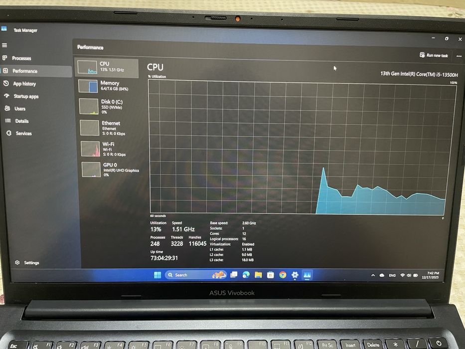 Notebook Asus Vivobook x15