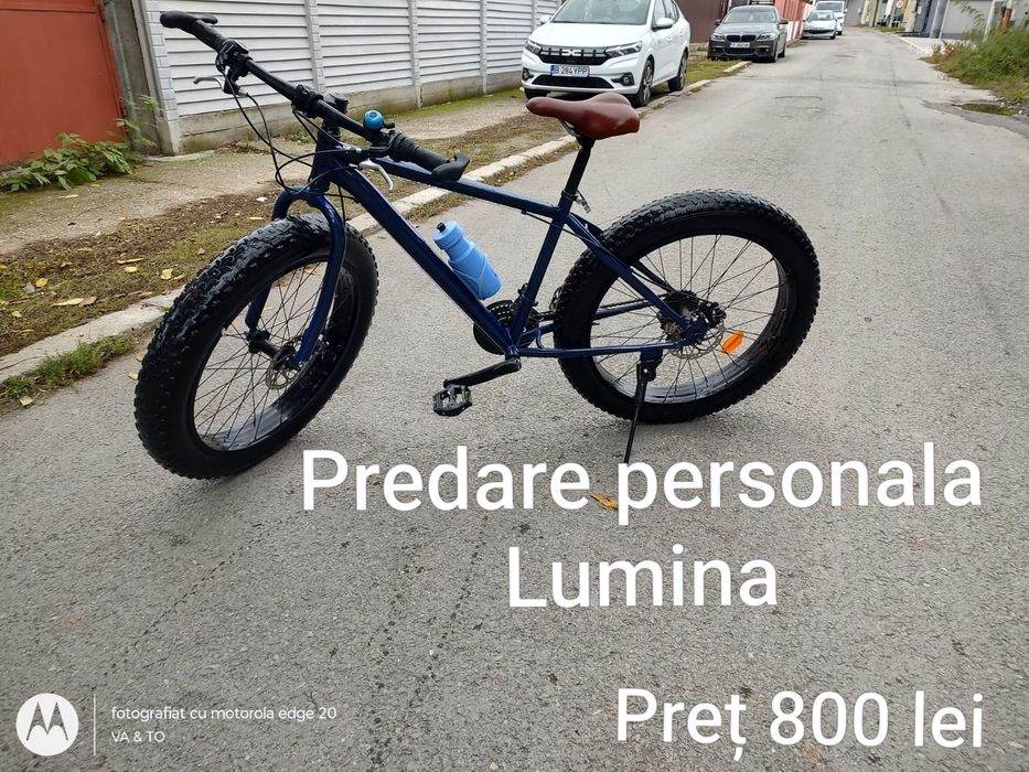 Bicicletă  Custom cu roți groase