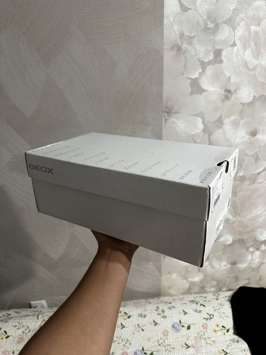 Белые кожаные кеды Geox U Deiven