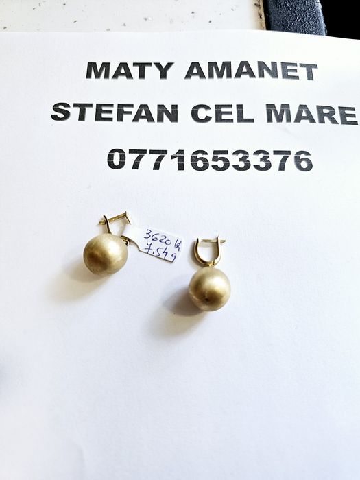 Vand cercei din aur 14 k 7.54 g cod 775
