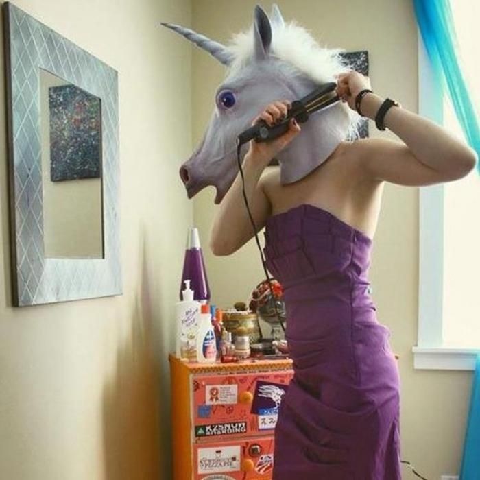 Masca cap Unicorn, Inorog, Cal, Halloween / Petreceri tematice