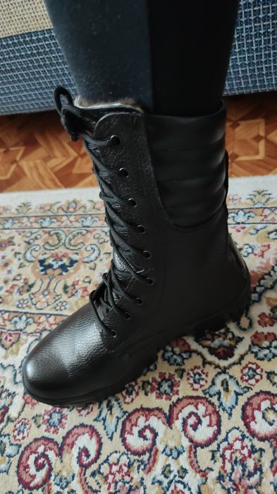 Кожанные Берцы Гризли.